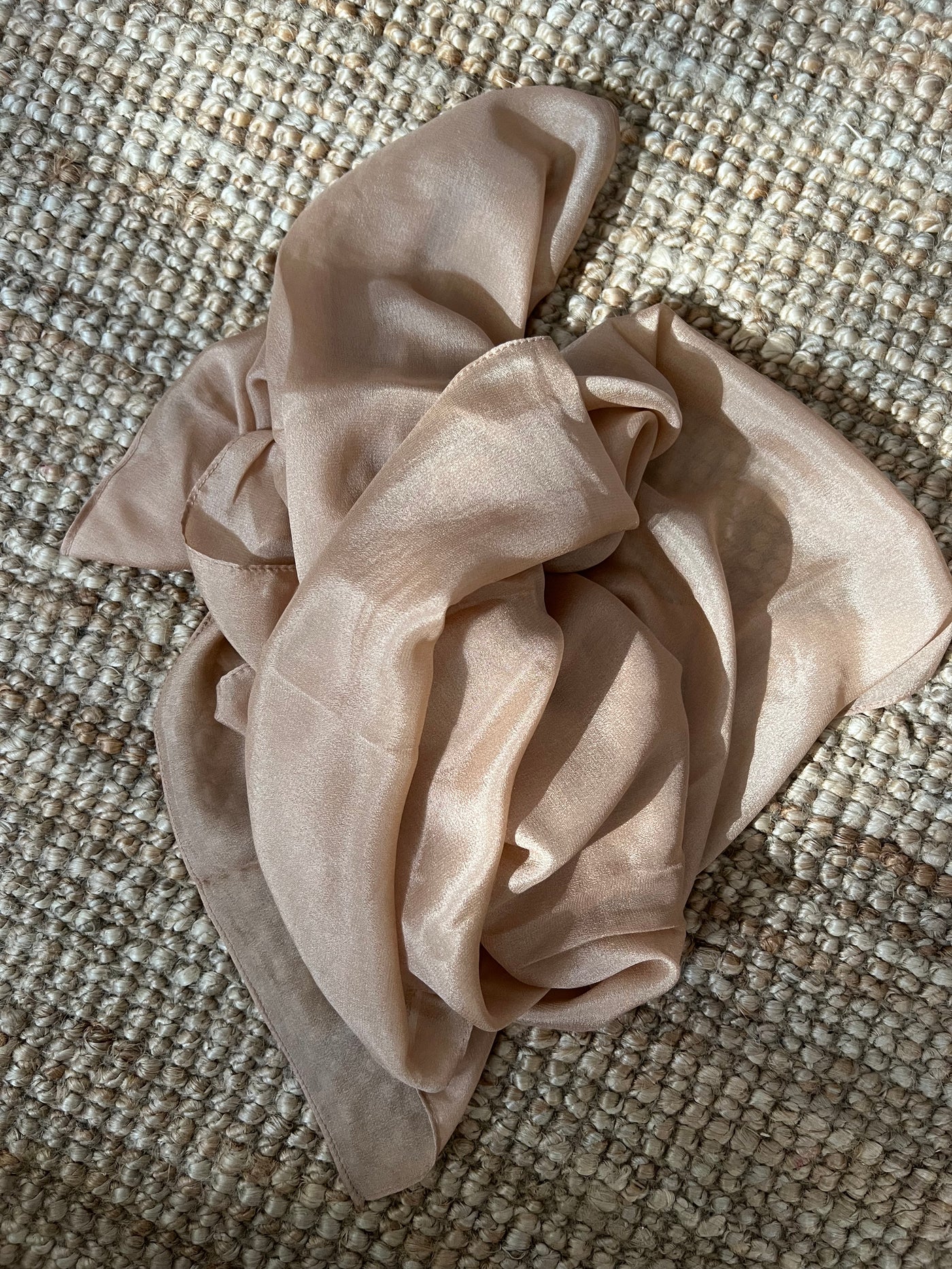 Pecan Silk Crepe Hijab