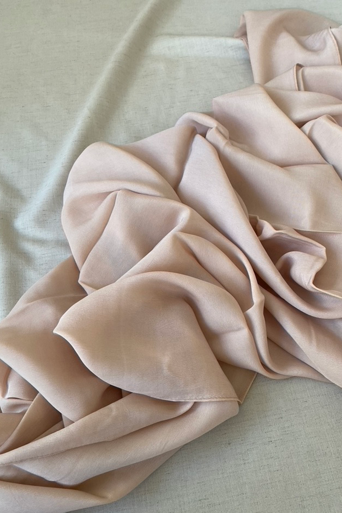 Nude Crepe Hijab